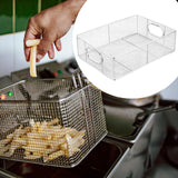 Maxbell Fry Bakest Strainer Stainless Steel Deep Fryer Basket for Hot Oil Water Home
