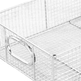 Maxbell Fry Bakest Strainer Stainless Steel Deep Fryer Basket for Hot Oil Water Home