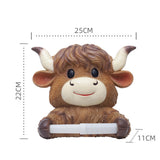 Maxbell Cattle Toilet Paper Holder Shelf Tissue Rack for Shower Room Home Decoration