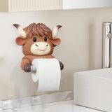 Maxbell Cattle Toilet Paper Holder Shelf Tissue Rack for Shower Room Home Decoration