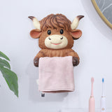 Maxbell Cattle Toilet Paper Holder Shelf Tissue Rack for Shower Room Home Decoration
