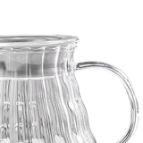 Maxbell Pour over Coffee Pot 600ml Coffee Dispenser for Coffee Maker Drinking Office Clear