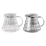 Maxbell Pour over Coffee Pot 600ml Coffee Dispenser for Coffee Maker Drinking Office Clear