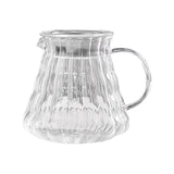 Maxbell Pour over Coffee Pot 600ml Coffee Dispenser for Coffee Maker Drinking Office Clear