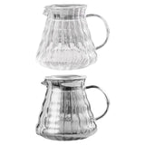 Maxbell Pour over Coffee Pot 600ml Coffee Dispenser for Coffee Maker Drinking Office Clear