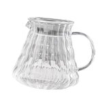 Maxbell Pour over Coffee Pot 600ml Coffee Dispenser for Coffee Maker Drinking Office Clear