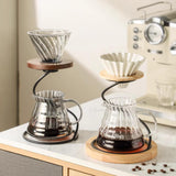 Maxbell Pour over Coffee Pot 600ml Coffee Dispenser for Coffee Maker Drinking Office Grey