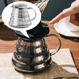 Maxbell Pour over Coffee Pot 600ml Coffee Dispenser for Coffee Maker Drinking Office Grey