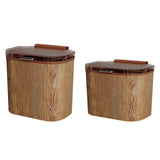 Maxbell Kitchen Trash Can Odorless Cabinet Hanging Wastebasket for Bedroom Bathroom 25.5cmx16cmx24.5cm