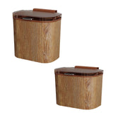 Maxbell Kitchen Trash Can Odorless Cabinet Hanging Wastebasket for Bedroom Bathroom 25.5cmx16cmx24.5cm