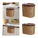 Maxbell Kitchen Trash Can Odorless Cabinet Hanging Wastebasket for Bedroom Bathroom 25.5cmx16cmx24.5cm