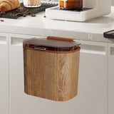 Maxbell Kitchen Trash Can Odorless Cabinet Hanging Wastebasket for Bedroom Bathroom 25.5cmx16cmx24.5cm