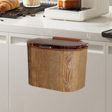 Maxbell Kitchen Trash Can Odorless Cabinet Hanging Wastebasket for Bedroom Bathroom 25.5cmx16cmx19cm