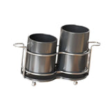 Maxbell Utensil Holder Metal Drainage Box Cutlery Holder for Party Dinner Table Cafe Height ShortDarkGray