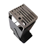 Maxbell Knife Block Swivel with Scissors Slot Storage Organizer Kitchen Knife Holder Gray