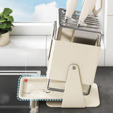 Maxbell Knife Block Swivel with Scissors Slot Storage Organizer Kitchen Knife Holder White