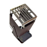 Maxbell Knife Block Swivel with Scissors Slot Storage Organizer Kitchen Knife Holder Wood Grain