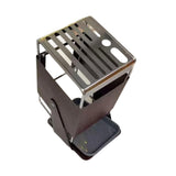 Maxbell Knife Block Swivel with Scissors Slot Storage Organizer Kitchen Knife Holder Wood Grain