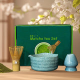 Maxbell 4 Pieces Matcha Tea Ceremony Set Portable Tea Bowl for Home Kitchen Ceremony