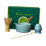 Maxbell 4 Pieces Matcha Tea Ceremony Set Portable Tea Bowl for Home Kitchen Ceremony