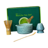 Maxbell 4 Pieces Matcha Tea Ceremony Set Portable Tea Bowl for Home Kitchen Ceremony