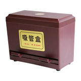 Maxbell Straw Dispenser Storage Case for Dining Room Countertop Fast Food Restaurant