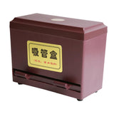 Maxbell Straw Dispenser Storage Case for Dining Room Countertop Fast Food Restaurant
