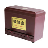 Maxbell Straw Dispenser Storage Case for Dining Room Countertop Fast Food Restaurant