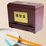 Maxbell Straw Dispenser Storage Case for Dining Room Countertop Fast Food Restaurant