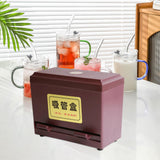 Maxbell Straw Dispenser Storage Case for Dining Room Countertop Fast Food Restaurant