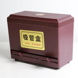 Maxbell Straw Dispenser Storage Case for Dining Room Countertop Fast Food Restaurant