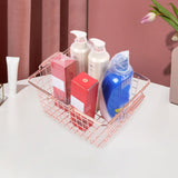 Maxbell Shopping Basket Storage Organizer Bin with Handle for Toys Cosmetics Bedroom M