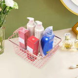 Maxbell Shopping Basket Storage Organizer Bin with Handle for Toys Cosmetics Bedroom L