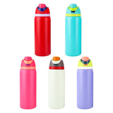 Maxbell Insulated Stainless Steel Water Bottle 1000ml Tumbler for Car Driving Picnic red