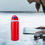Maxbell Insulated Stainless Steel Water Bottle 1000ml Tumbler for Car Driving Picnic red