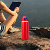 Maxbell Insulated Stainless Steel Water Bottle 1000ml Tumbler for Car Driving Picnic red
