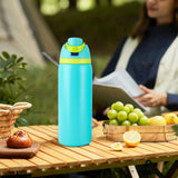 Maxbell Insulated Stainless Steel Water Bottle 1000ml Tumbler for Car Driving Picnic green
