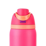 Maxbell Insulated Stainless Steel Water Bottle 1000ml Tumbler for Car Driving Picnic rose red