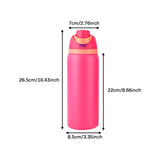 Maxbell Insulated Stainless Steel Water Bottle 1000ml Tumbler for Car Driving Picnic rose red