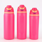 Maxbell Insulated Stainless Steel Water Bottle 1000ml Tumbler for Car Driving Picnic rose red