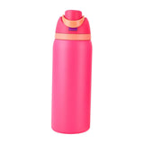 Maxbell Insulated Stainless Steel Water Bottle 1000ml Tumbler for Car Driving Picnic rose red