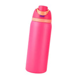 Maxbell Insulated Stainless Steel Water Bottle 1000ml Tumbler for Car Driving Picnic rose red