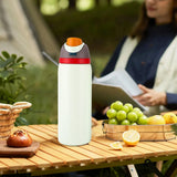 Maxbell Insulated Stainless Steel Water Bottle 1000ml Tumbler for Car Driving Picnic white
