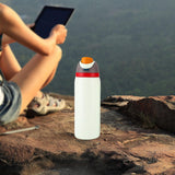 Maxbell Insulated Stainless Steel Water Bottle 1000ml Tumbler for Car Driving Picnic white