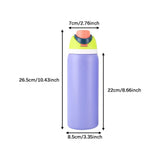 Maxbell Insulated Stainless Steel Water Bottle 1000ml Tumbler for Car Driving Picnic violet