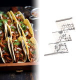 Maxbell Stainless Steel Taco Holder Stand Taco Rack for Kitchen Hotel Birthday Party