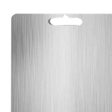 Maxbell Stainless Steel Cutting Board Sleek Chopping Board for Indoor Camping Hiking 29cmx20cm