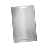Maxbell Stainless Steel Cutting Board Sleek Chopping Board for Indoor Camping Hiking 29cmx20cm