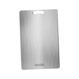 Maxbell Stainless Steel Cutting Board Sleek Chopping Board for Indoor Camping Hiking 29cmx20cm