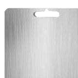 Maxbell Stainless Steel Cutting Board Sleek Chopping Board for Indoor Camping Hiking 39cmx28cm